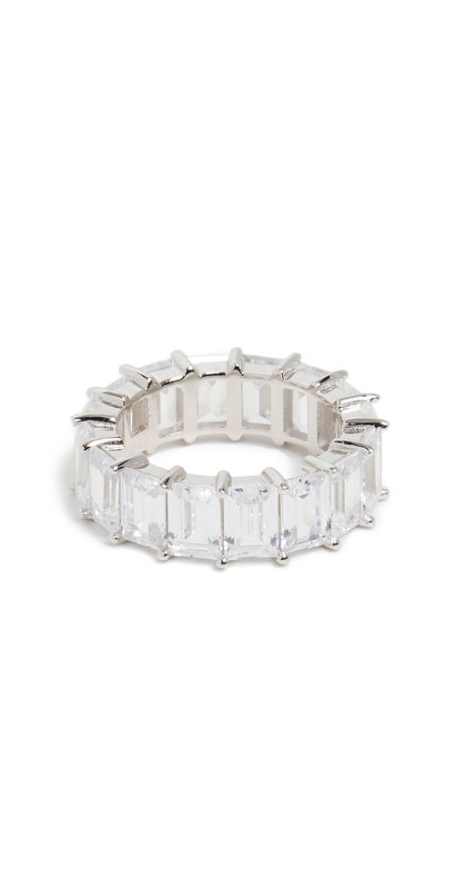 Baguette Eternity Band Silver