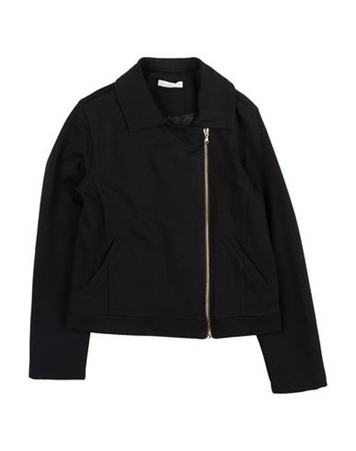 Kid Girl Jacket Black Size 12 Viscose, Polyamide, Elastane