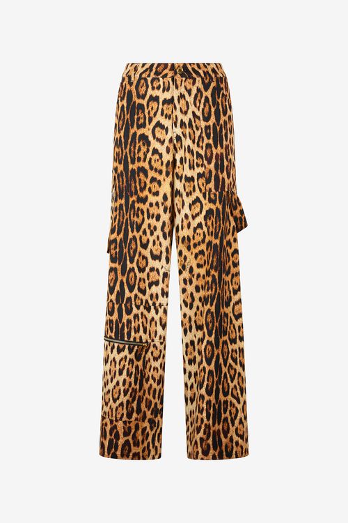 Pants With Jaguar Skin Print