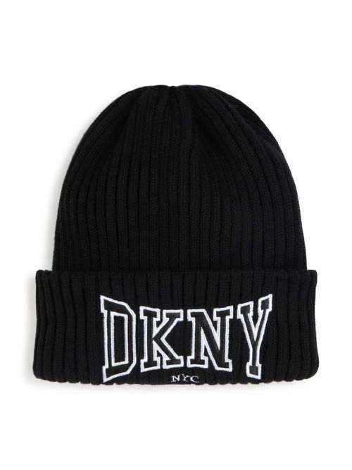 Logo-appliquéd beanie - Black