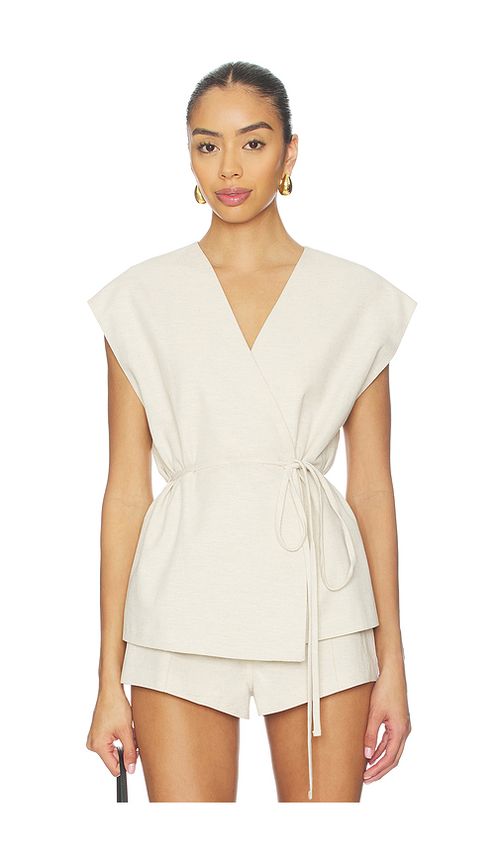 EAVES Orsino Vest Top in Cream. L. Also in M, S, XL