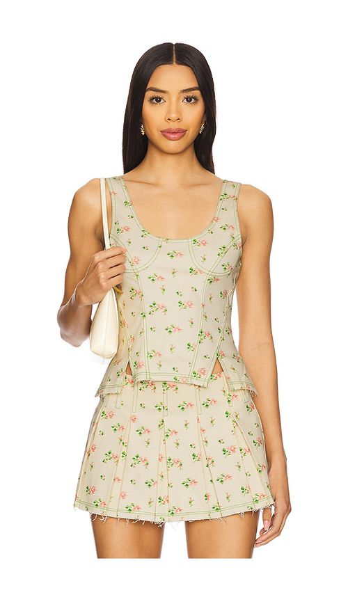 Yuhan Wang Corset Top in Cream.  XL. Also in L