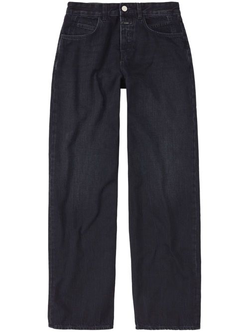 Mid-rise wide-leg jeans - Blue