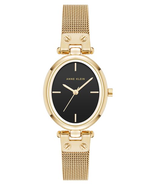 Women's Quartz Oval Gold-Tone Stainless Steel Mesh Watch 26mm - Gold-tone