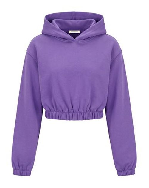 Woman Sweatshirt Purple Size S Cotton, Elastane