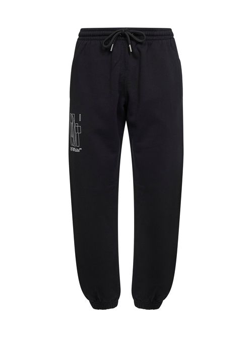 Cotton Fleece Joggers — Black