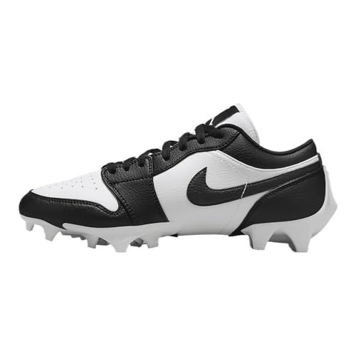 Jordan 1 Low TD Men's Football Cleat (FJ6245-100, White/Black/Black)