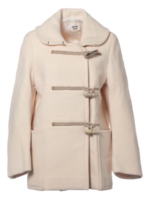 Hermès Pre-Owned 1990-2000 wool duffle coat - Neutrals