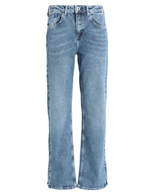 Klj Hr Straight W/slit Denim Woman Jeans Blue
