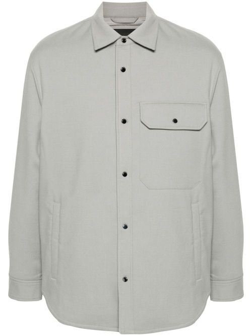 Padded shirt jacket - Grey