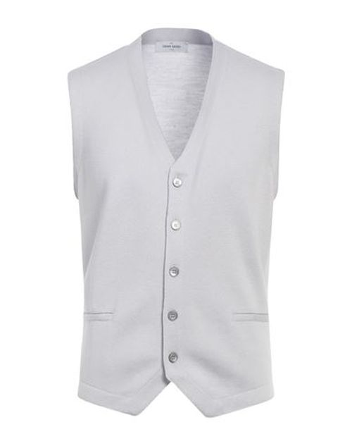 Gran Sasso Man Cardigan Light grey Size 40 Virgin Wool