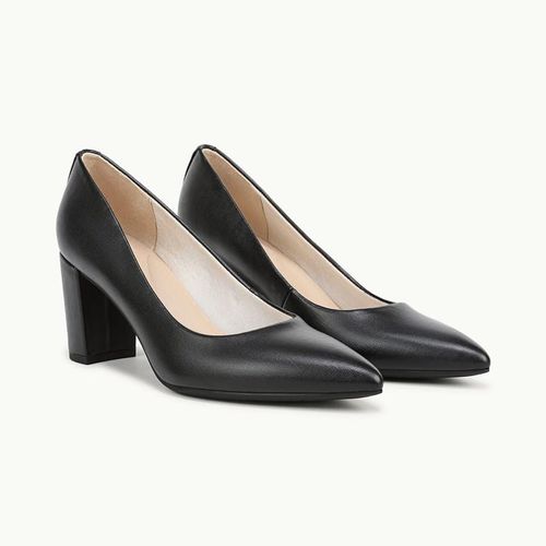 Stride Rebecca Pump Shoes Black Faux Leather