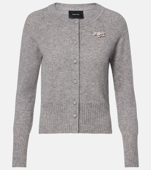 Embellished cashmere cardigan
