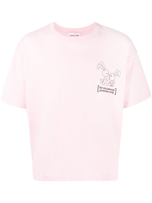 Bunny-print T-shirt - Pink