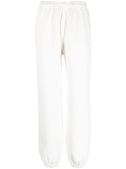 Solo Swoosh embroidered track pants - White