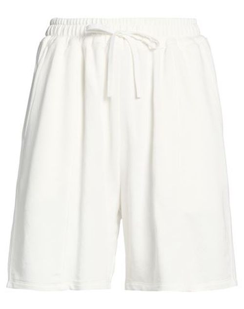 Woman Shorts & Bermuda Shorts White Size S Cotton, Lyocell, Polyester
