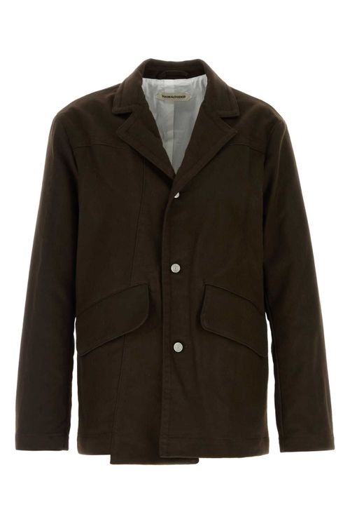 Moleskin Blazer — Brown