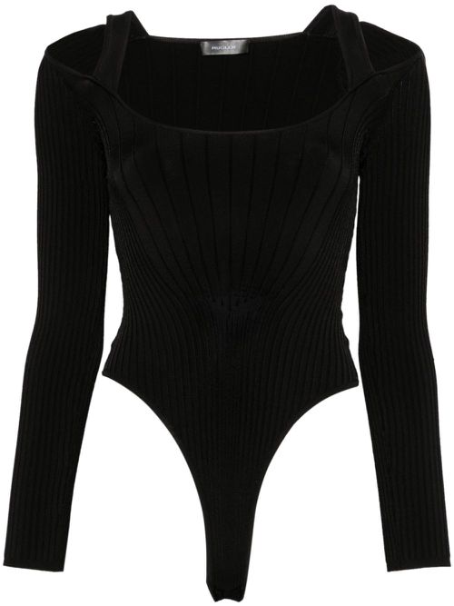 Sculpting knit bodysuit - Black