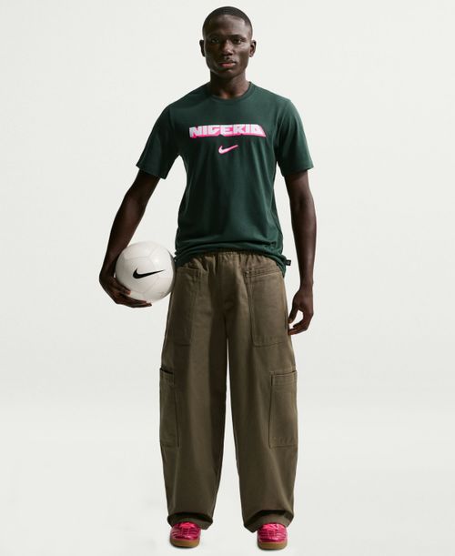 Men's Nigeria Crewneck Soccer T-Shirt - Pro Green