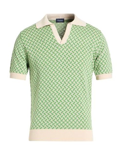 Man Sweater Green Size 38 Cotton, Linen