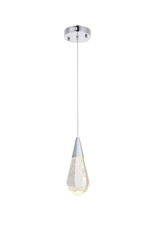 Chrome LED Pendant from the Amora Collection
