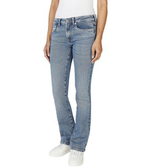 Pepe Jeans for woman. PL204732IA3 Blue Piccadilly bootcut fit jeans (32/30), Casual, Cotton, Denim, Sustainable