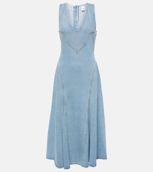 Re/Done Western denim midi dress