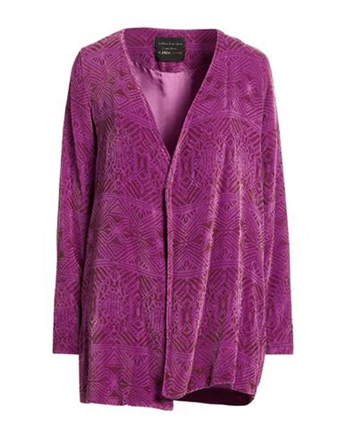 Woman Jacket Purple Size 10 Viscose, Silk