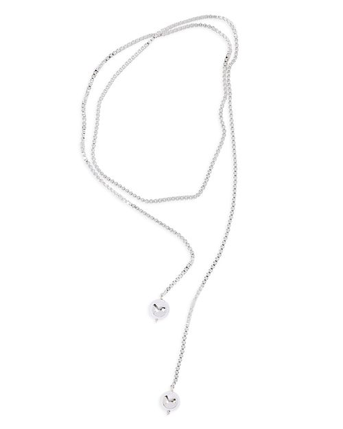 Pearl Octopuss. y Solo Sphere Tie Necklace, 38.7