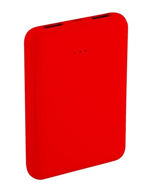 Rubberized Power Bank Red