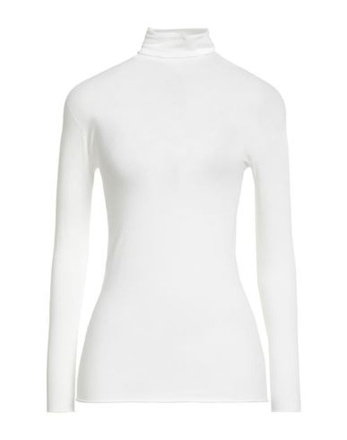 Woman Turtleneck White Size 8 Viscose, Elastane