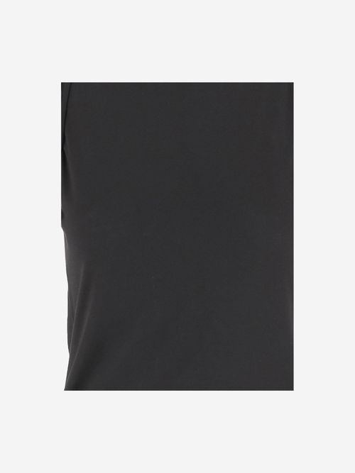 Cotton with Back Button Placket Shirt — Black