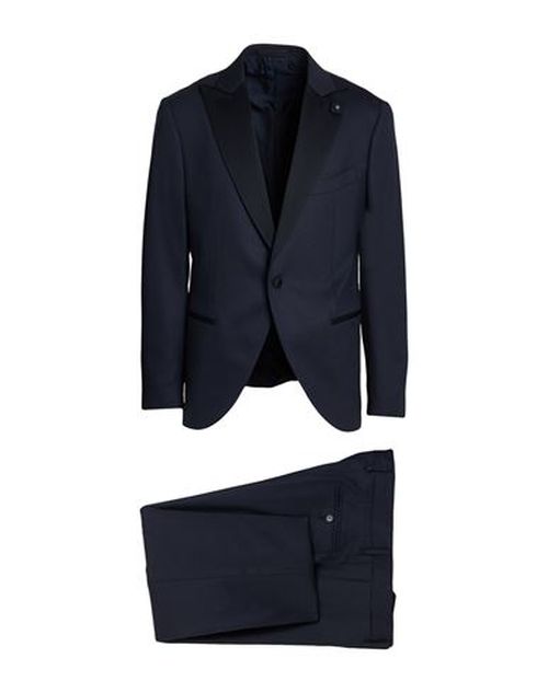Man Suit Midnight blue Size 38 Wool, Elastane