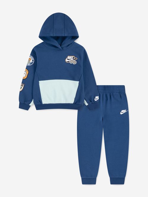 Kids PO Fleece Tracksuit in Blue 12 Months By Childsplay Clothing