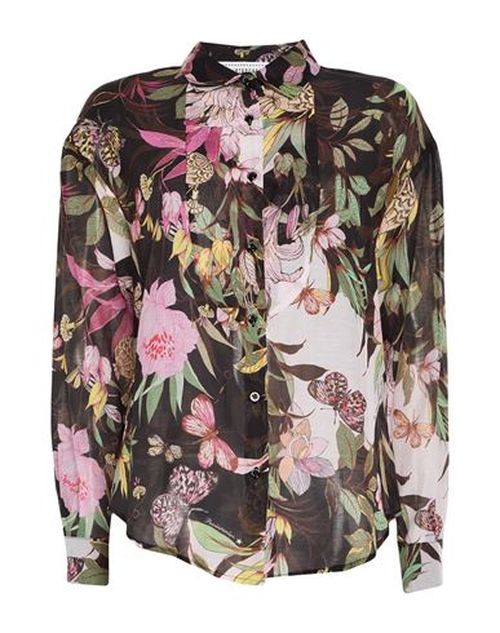 Woman Shirt Black Size 10 Cotton