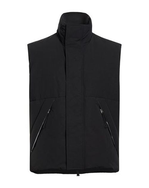 Man Vest Black Size M Polyester, Cotton