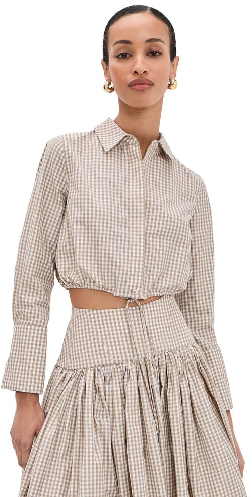 Mazi Top Tan/White