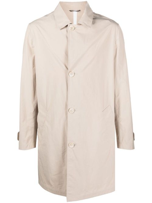Water-resistant single-breasted jacket - Neutrals