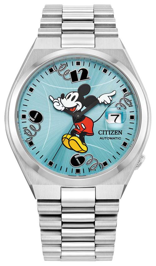 Tsuyosa Mickey Mouse Watch 40mm with Blue Dial