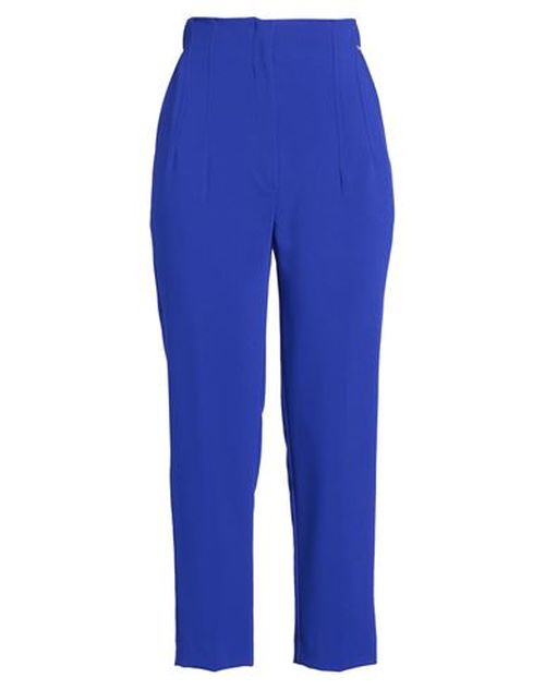Woman Pants Blue Size M Polyester, Rayon, Elastane