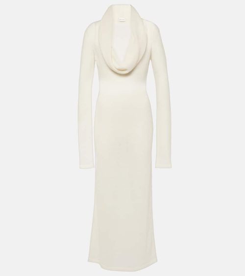 Alpaca-blend knitted maxi dress