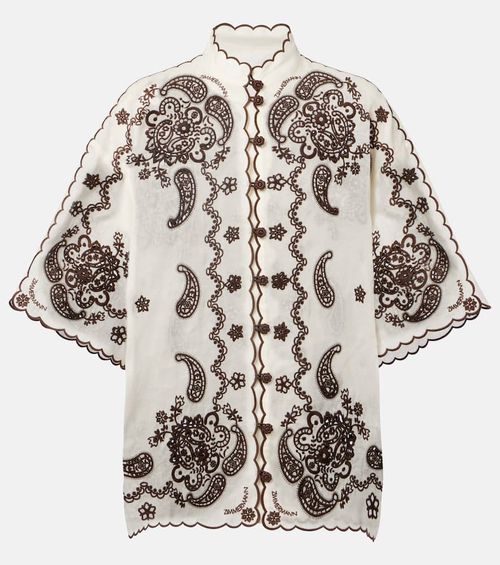 Ascension embroidered linen shirt