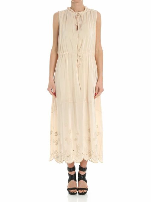 Silk color dress