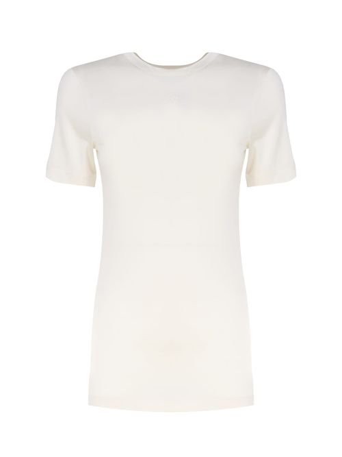 Top Crafted In Lightweight Textured Cotton Blend Jersey