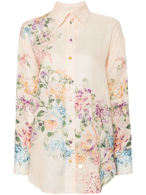 Halliday floral-print shirt - Neutrals