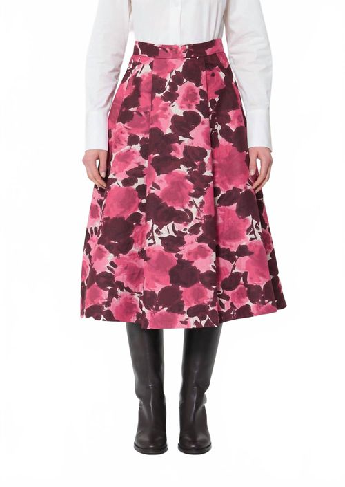 Joe Midi Skirt In Craie