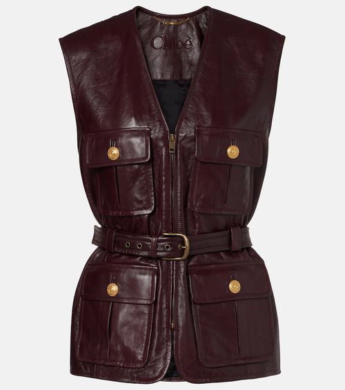 Chloé Belted leather vest