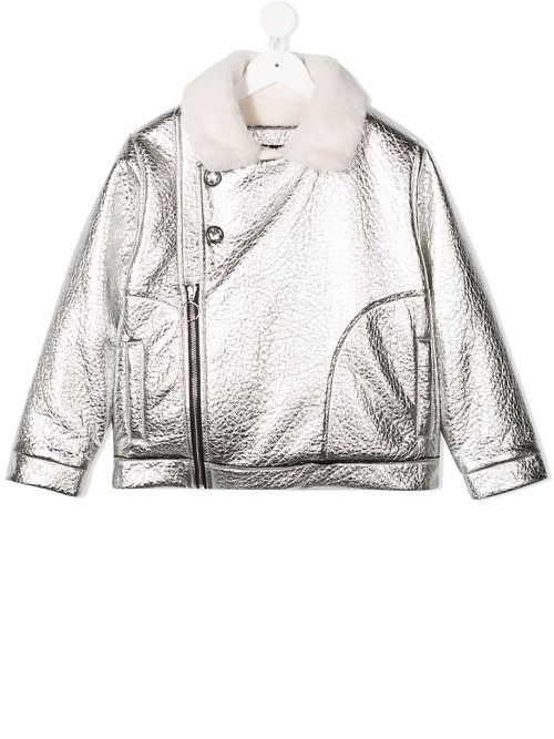 Metallic biker jacket - Silver