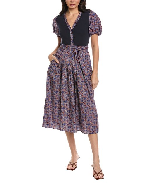 Natalia Mixed Media Dress