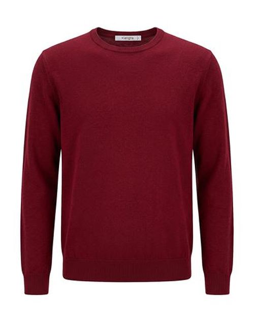 Man Sweater Brick Size 40 Wool